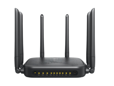 Buy the best wireless router for home network online on transparent background