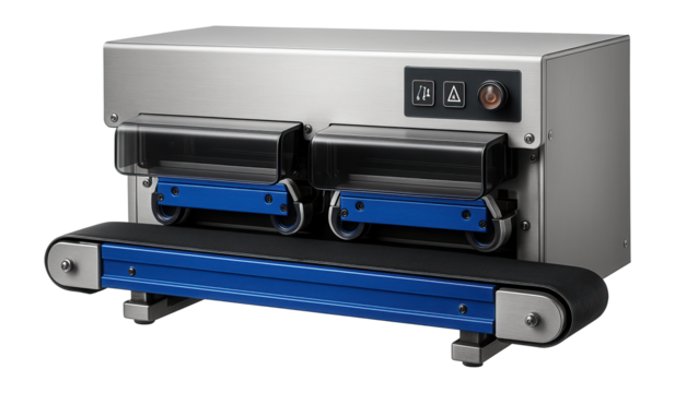 Automatic bag sealer with a dual-lane operation for increased throughput in a snack manufacturing facility