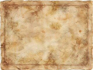 Old Parchment Texture Background with Faded Edges