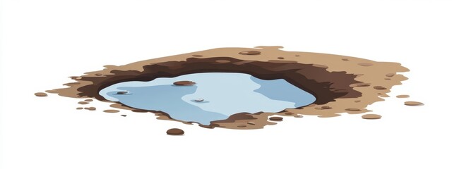 Puddle in Hole in Ground