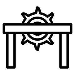 Table Cutter Icon Style