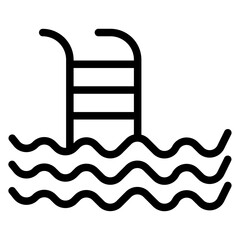 Swimming Pool Icon Style