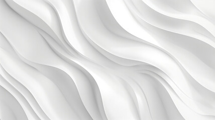 Obraz premium A seamless white pattern mimics soft waves, offering a clean aesthetic suitable for branding, interior, or minimal compositions