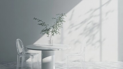 Minimalist Modern Dining Space