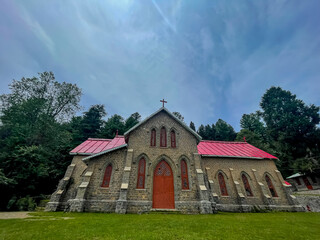 Beautiful historic 18th century church, Virgin Mary Catholic Church, A beautiful picture of church,...