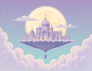 Obraz premium Floating Dream Castle