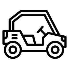 Buggy Car Icon Style