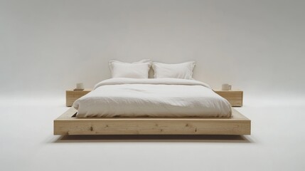 Minimalist Wooden Bed