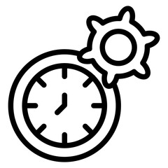 Time Management Icon Style