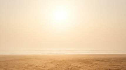 Misty Beach Sunrise