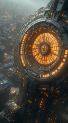 Fototapeta premium Colossal futuristic space station images