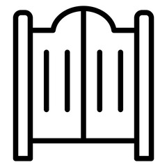 Saloon Gate Icon Style