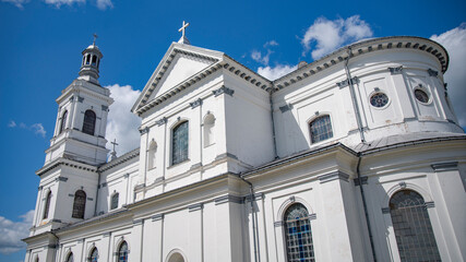 Fototapeta premium Roman Catholic Church of St. Andrew the Apostle, Lyntupy, Vitebsk Region. Belarus