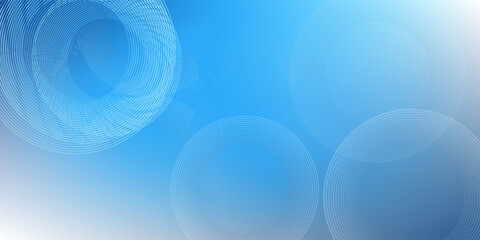 Gradient abstract background with circular line patterns. Vector illustration.