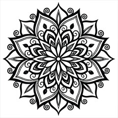 Vector doodle mandala . Ornamental luxury mandala Mandala Line Illustration . various mandala . Mandala Pattern Designs . Henna mandala. Mehndi style. Decorative pattern in oriental style.	