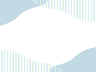 くすみカラーの流体シェイプフレーム