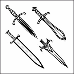 Fantasy warrior sword