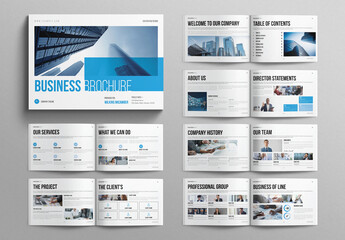 Business Brochure Template Landscape