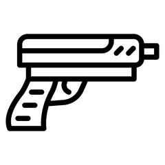 Police Gun Icon Style
