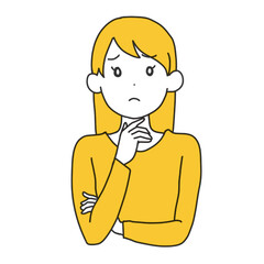 悩む女性