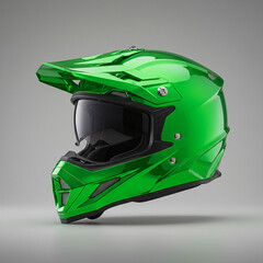 Bright Green Motocross Helmet Protective Gear for OffRoad Adventures