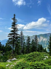 Magical Swiss mountain lake 