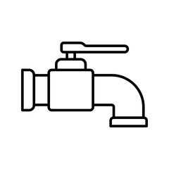 Tap water sign symbol vector flat icon