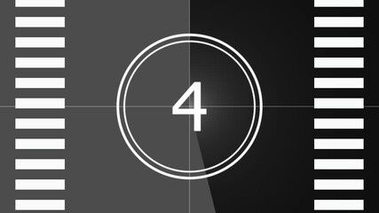 old movie countdown and file intro movie start 9 to 0