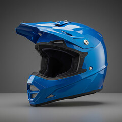 Blue Motocross Helmet Protective Gear for OffRoad Riding