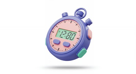 Digital stopwatch illustration