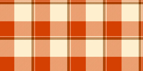 Warm autumnal plaid pattern in shades of burnt orange and cream. Perfect for fallthemed designs, textile prints, website backgrounds, or packaging.