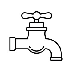 Tap water sign symbol vector flat icon