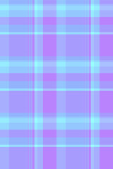 Fototapeta premium Pastel purple and light blue plaid pattern. Ideal for textile design, backgrounds, or website textures. Soft, calming aesthetic evokes feelings of tranquility and serenity.