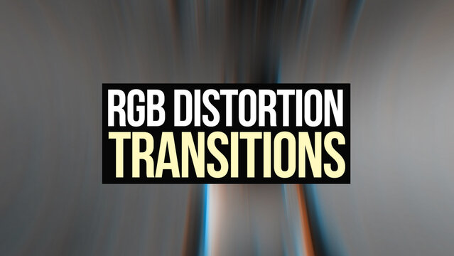 RGB Distortion Transitions (Full HD & 4K) (Drag & Drop) 