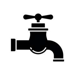 Tap water sign symbol vector flat icon