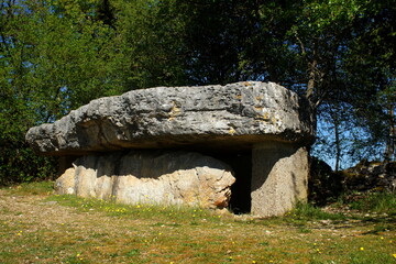 dolmen de la pierre Martine ,Livernon, Lot, France 