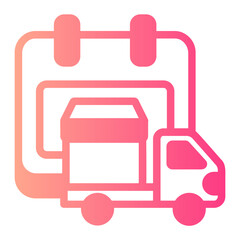 schedule gradient icon
