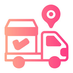 tracking gradient icon