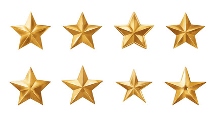 Obraz premium set of golden stars