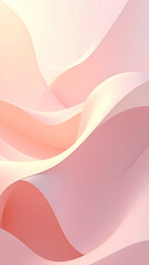Minimal abstract background for mobile app, vertical orientation, soft flowing shapes with warm tones light pink and beige, smooth gradients, subtle texture, clean design, empty space for UI elements.