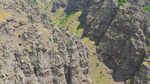 Ara Mount or Mount Arayi is located in Armenia between the Hrazdan and Qasakh rivers. Taken with a drone