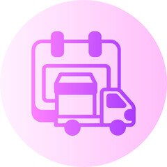 schedule gradient icon