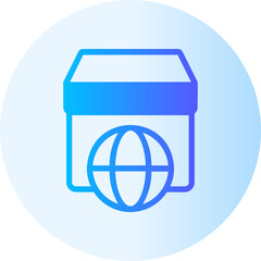 world gradient icon