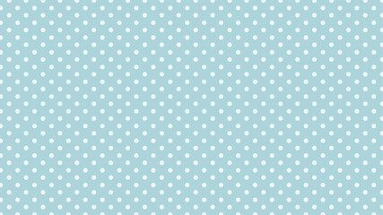Serene seamless vector pattern: scattered white polka dots on a calming light blue background. Ideal for textiles, digital paper, and creative projects.