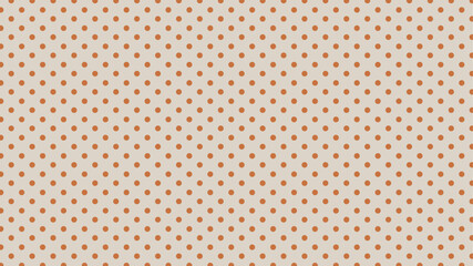 Cozy seamless vector pattern: scattered orange polka dots on a soft, light beige background. Ideal for textiles, digital paper, and creative projects.