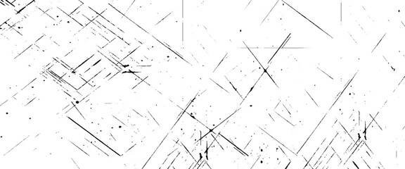 Vector black and white scratches surfaces texture design.	
