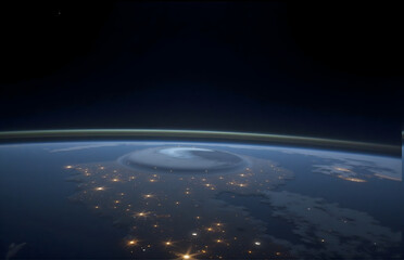Earth Night View From Space