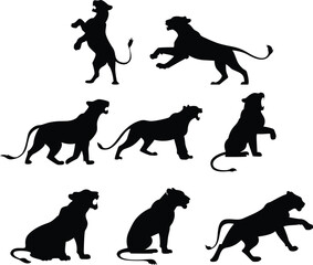 Savanna Queen Bold Lioness Silhouette