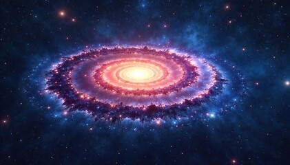 Majestic Spiral Galaxy Awe-Inspiring Cosmic Vista of Star Formation Across the Universe