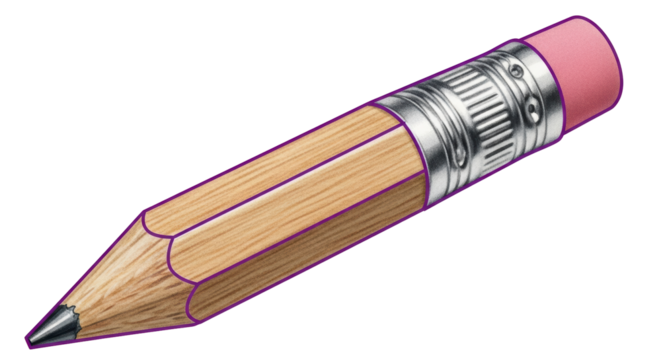 Isolated Short Pencil
